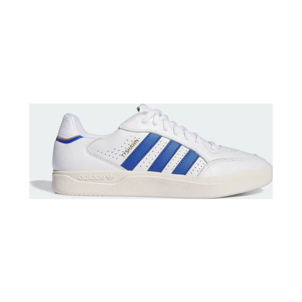 adidas Tyshawn Low Schuh Cloud White / Royal Blue / Chalk White (IE3128)