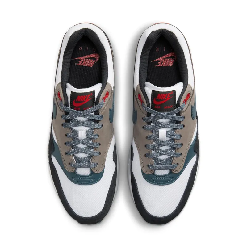 Nike Air Max 1 Premium White/Black/Soft Grey/Slate Blue (FJ0698-100)