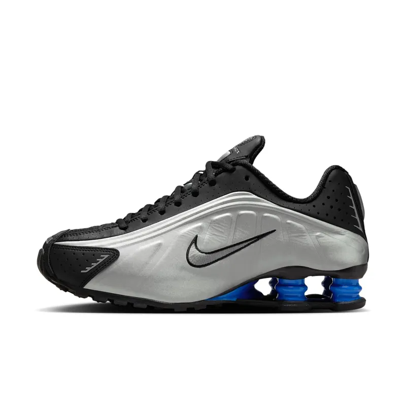 Nike Shox R4 “Metallic Silver Black Racer Blue” (AR3565-006)