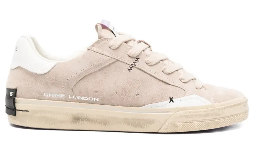 Crime London Sneakers aus Leder – Nude (29075PP8B)