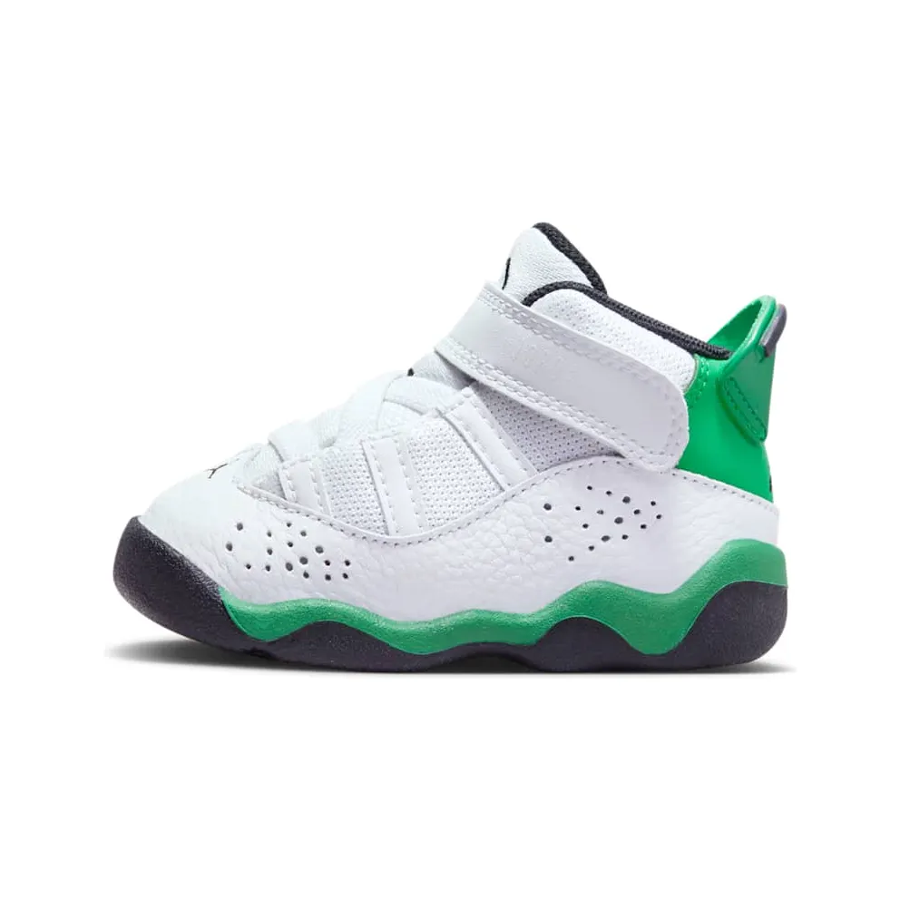 Jordan 6 Rings White Black Lucky Green (323420-131)