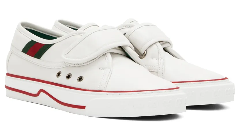 Gucci White ‘Gucci Tennis 1977’ Sneakers (694741 17L10) (4)