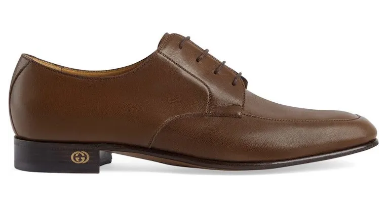 Gucci Leather Lace-up Shoes Brown (723610 U7J00 2361)