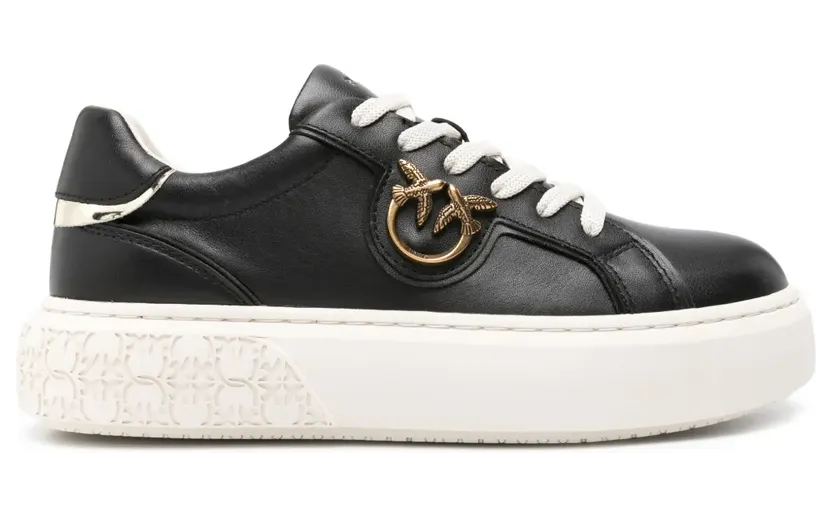 Pinko met Love Birds-plakkaat “Black” (SS0003P014)