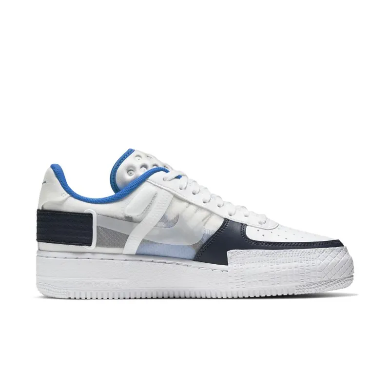 Nike Air Force 1 Type White Obsidian White/Obsidian-Photo Blue-White (CQ2344-100)