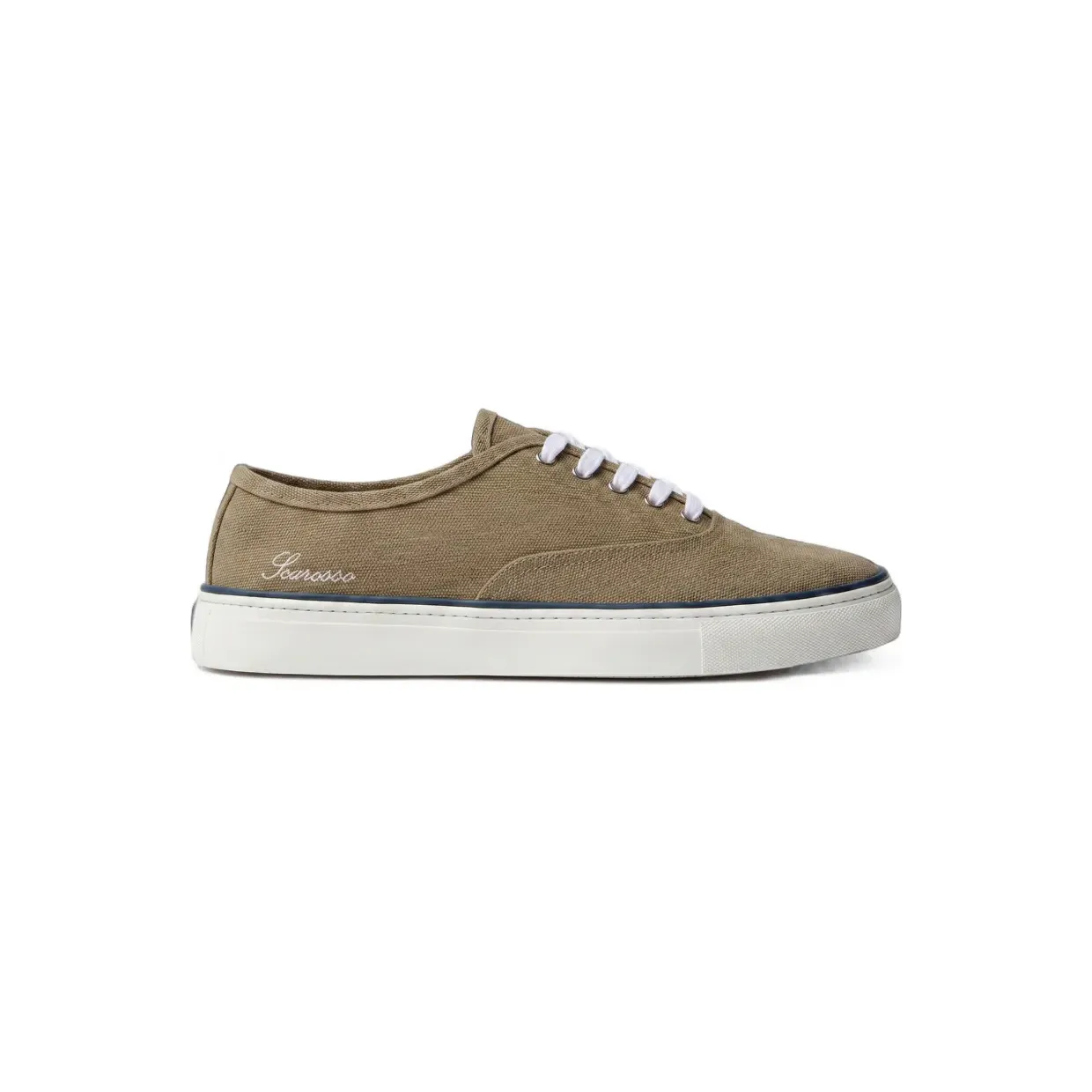 Scarosso Sirio cotton sneakers – Beige (SIRIOSNEAGREKNIT)