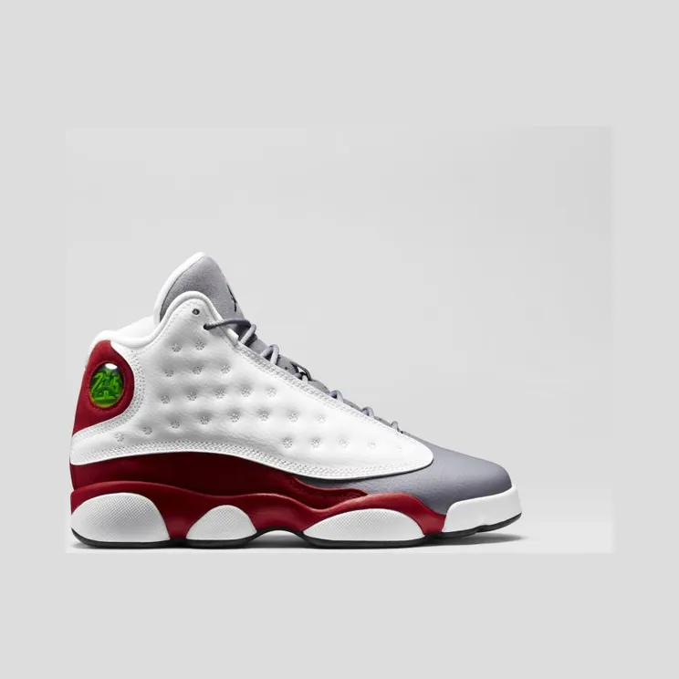Air Jordan 13 Retro BG Grey Toe “White / True Red / Cement Grey / Black” (414574-126)