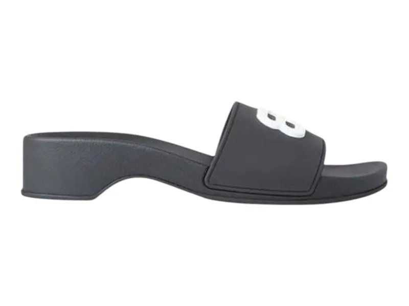 Balenciaga Pool BB Wedge Sandal Black White (697607w1s9m1090)