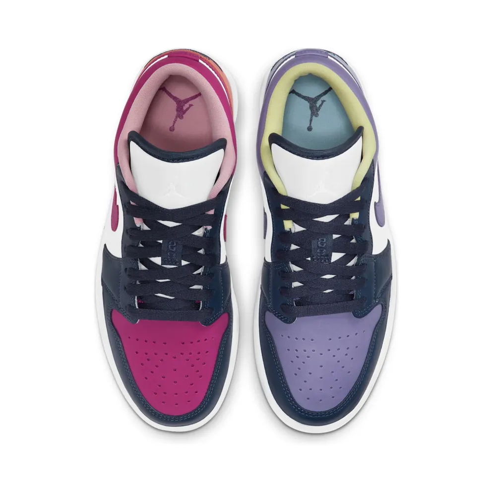 Jordan 1 Low Purple Magenta (W) Purple/White-Navy (DJ4342-400)