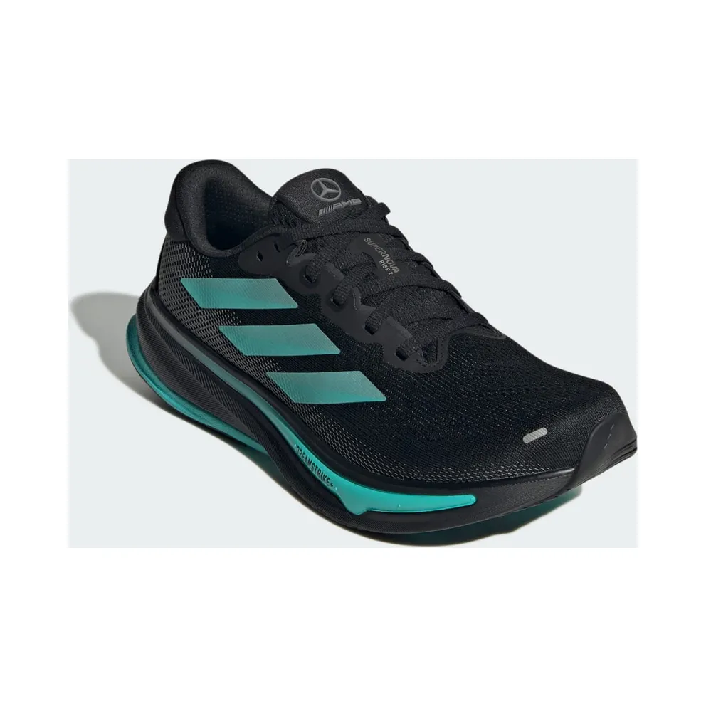 Adidas Mercedes – AMG Petronas Formula One Team Supernova Rise 2 Sports Shoes Core Black / Semi Mint Rush / Iron Metallic (JR9383)