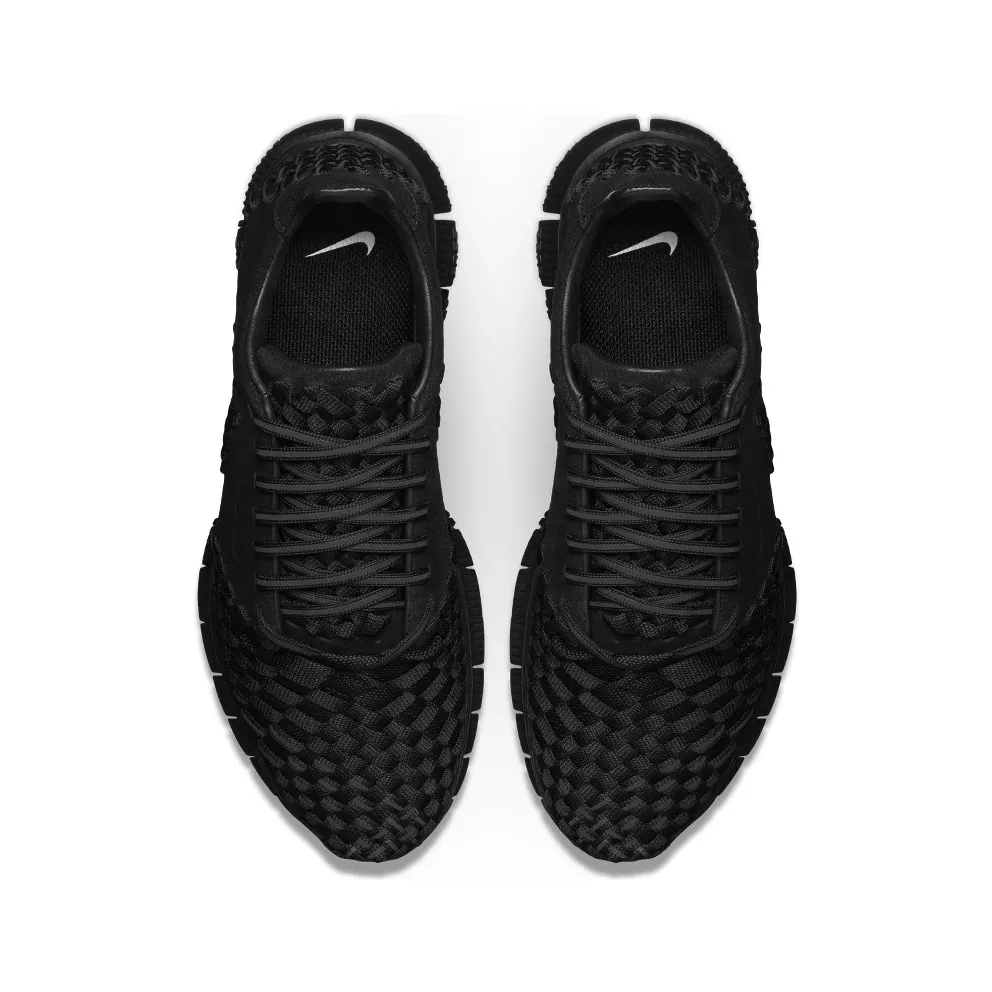Nike Free Inneva Woven 2 Triple Black Suede Black/Black (813040-001)