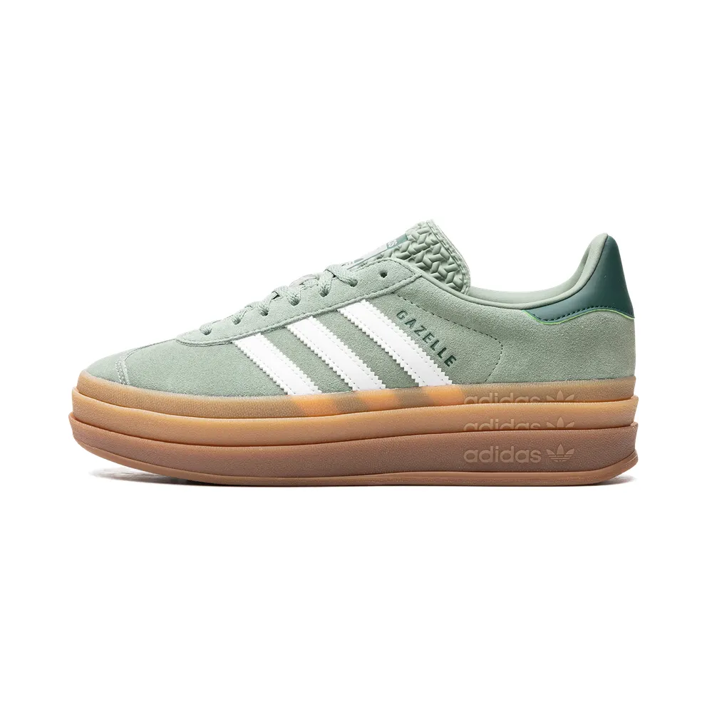 adidas Gazelle Bold Schuh Silver Green / Cloud White / Collegiate Green (ID6998)