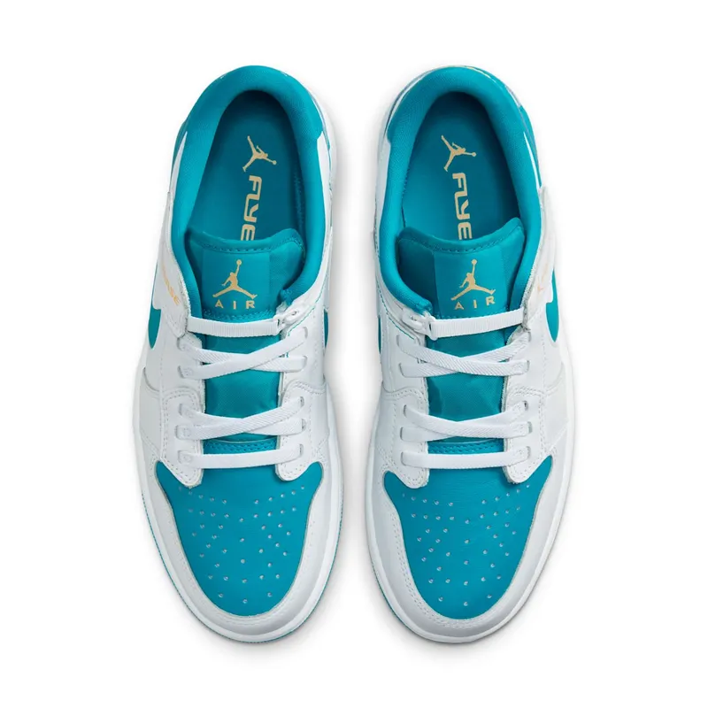 Jordan 1 Low FlyEase White Aquatone Celestial Gold (DM1206-174)