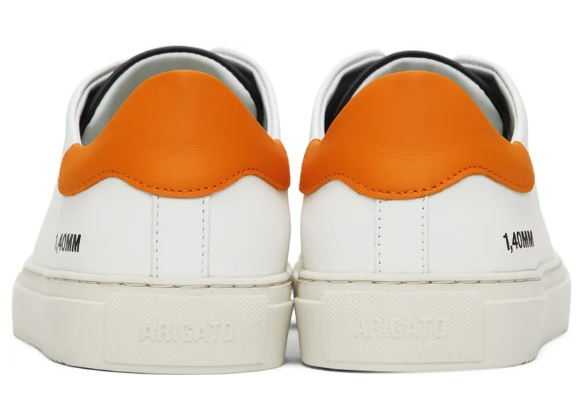 Axel Arigato White & Orange Clean 90 Triple Sneakers (28487) (4)