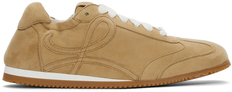 Loewe Beige Suede Ballet Runner (L814282X39)