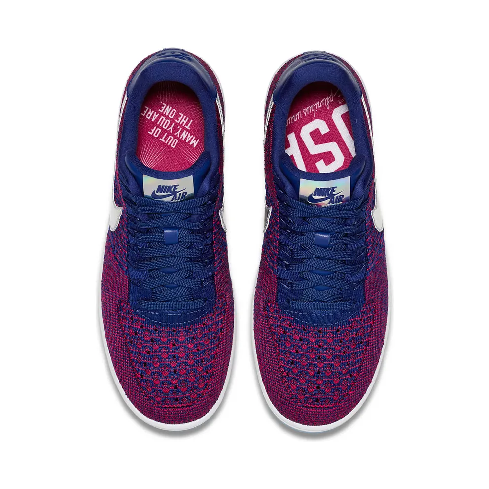 Nike Air Force 1 Low Flyknit USA Gym Red/Deep Royal Blue-White (826577-601)