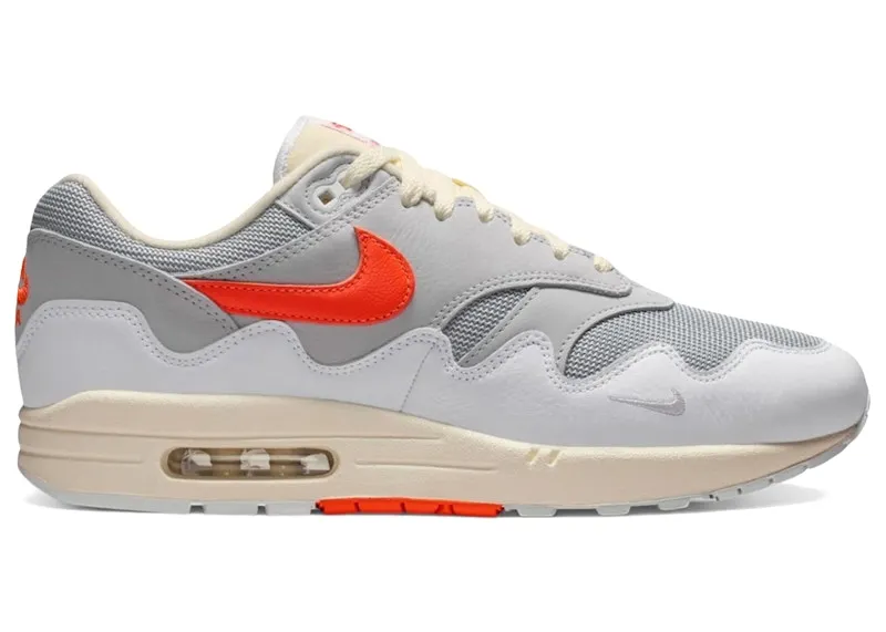 Nike Air Max 1 Patta Waves White Hyper Crimson (Without Bracelet) ((Without Bracelet) II7055-100)