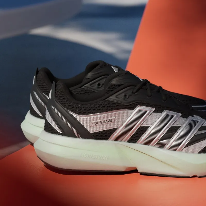 adidas Lightblaze Glow Core Black Silver Metallic Lime Burst (JP6321)