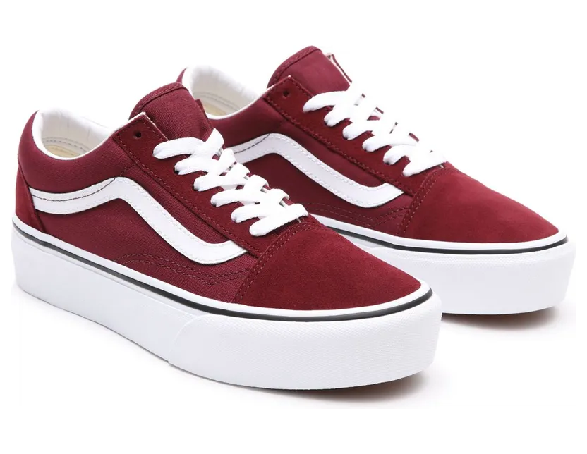 VANS Platform Old Skool Schoenen (Rood)