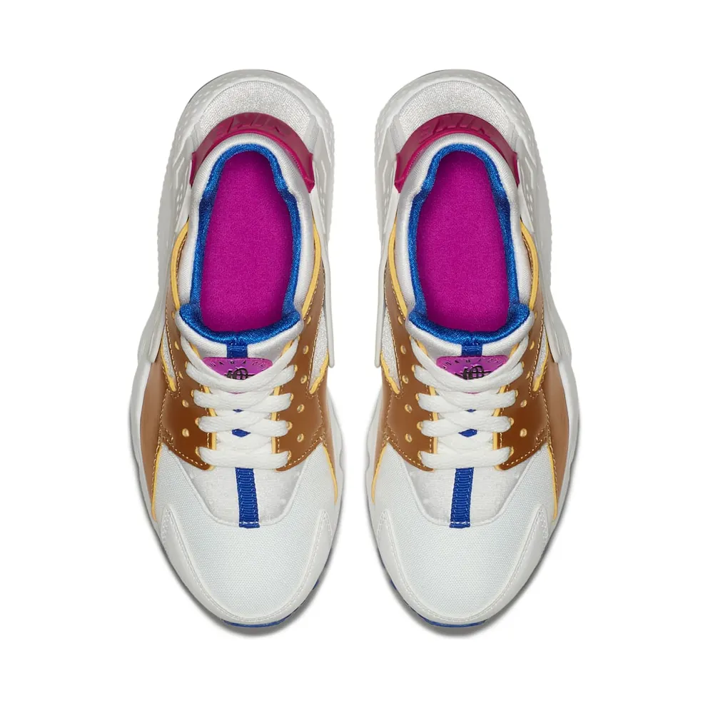 Nike Air Huarache Run Peanut Butter & Jelly (GS) White/Metallic Gold-Racer Blue (654280-109)