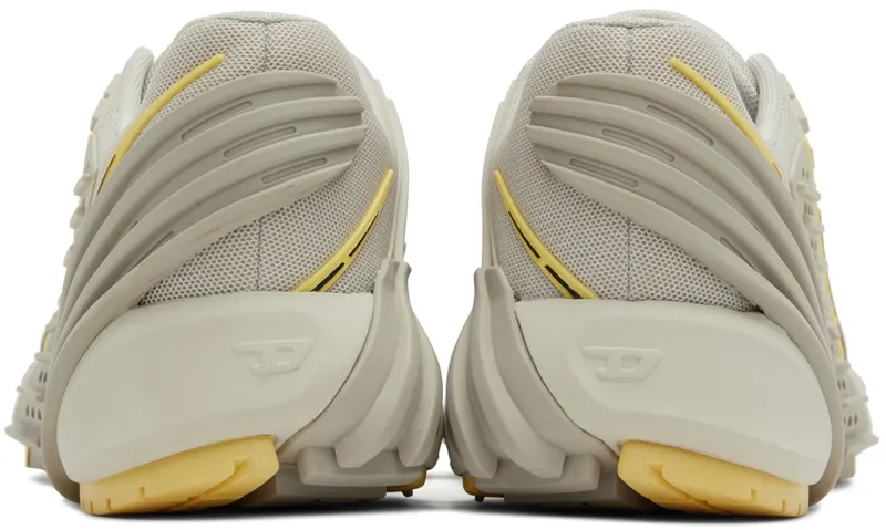 Diesel Beige & Yellow S-Prototype Low-Top Sneakers (Y02876P4462H9013)
