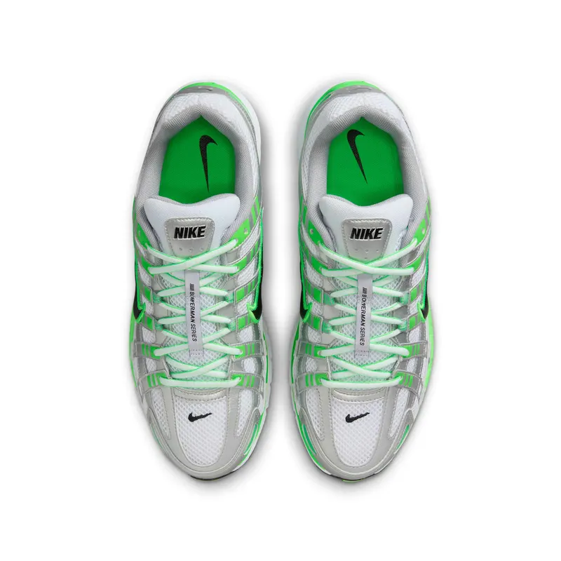 Nike P-6000 SE Metallic Silver White Green Strike (IB2985-001)