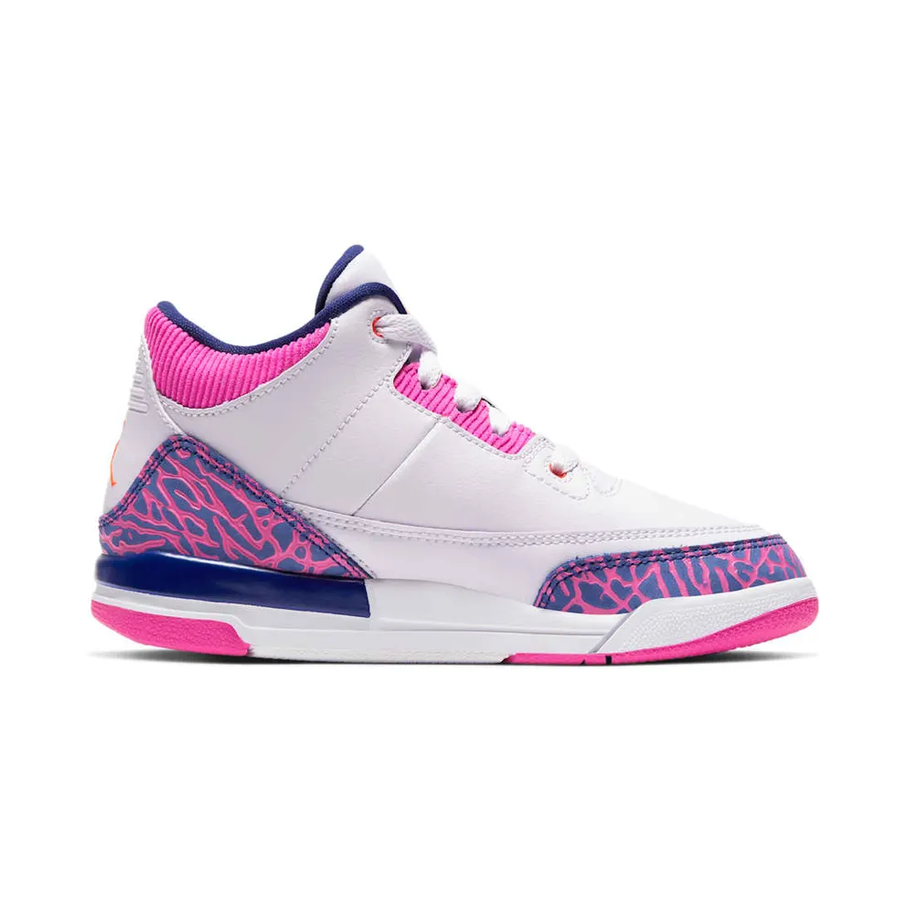 Jordan 3 Retro Barely Grape (PS) Barely Grape/Hyper Crimson-Fire Pink (441141-500)