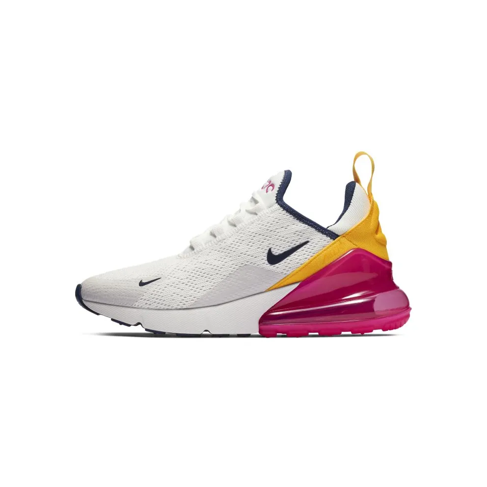 Nike Air Max 270 Laser Fuchsia (W) Summit White/Laser Fuchsia-Platinum Tint-Midnight Navy (AH6789-106)