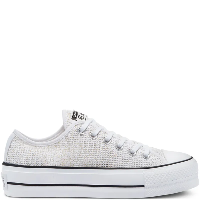 Converse Ademende Platform Chuck Taylor All Star Low Top White/black/white (570792C)