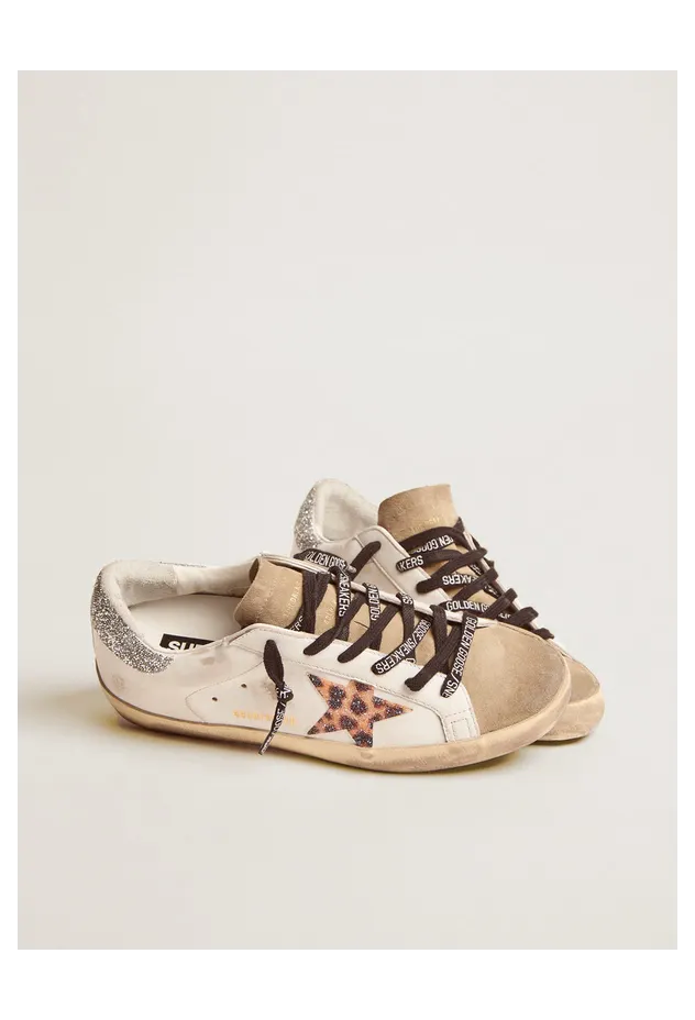 Golden Goose Super-Star With Leopard Print And Swarovski Crystal Star (GWF00101.F002715.81580) (2)