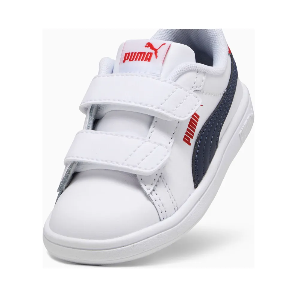Puma Smash 3.0 leren V White/Blue/Red (392034-11)
