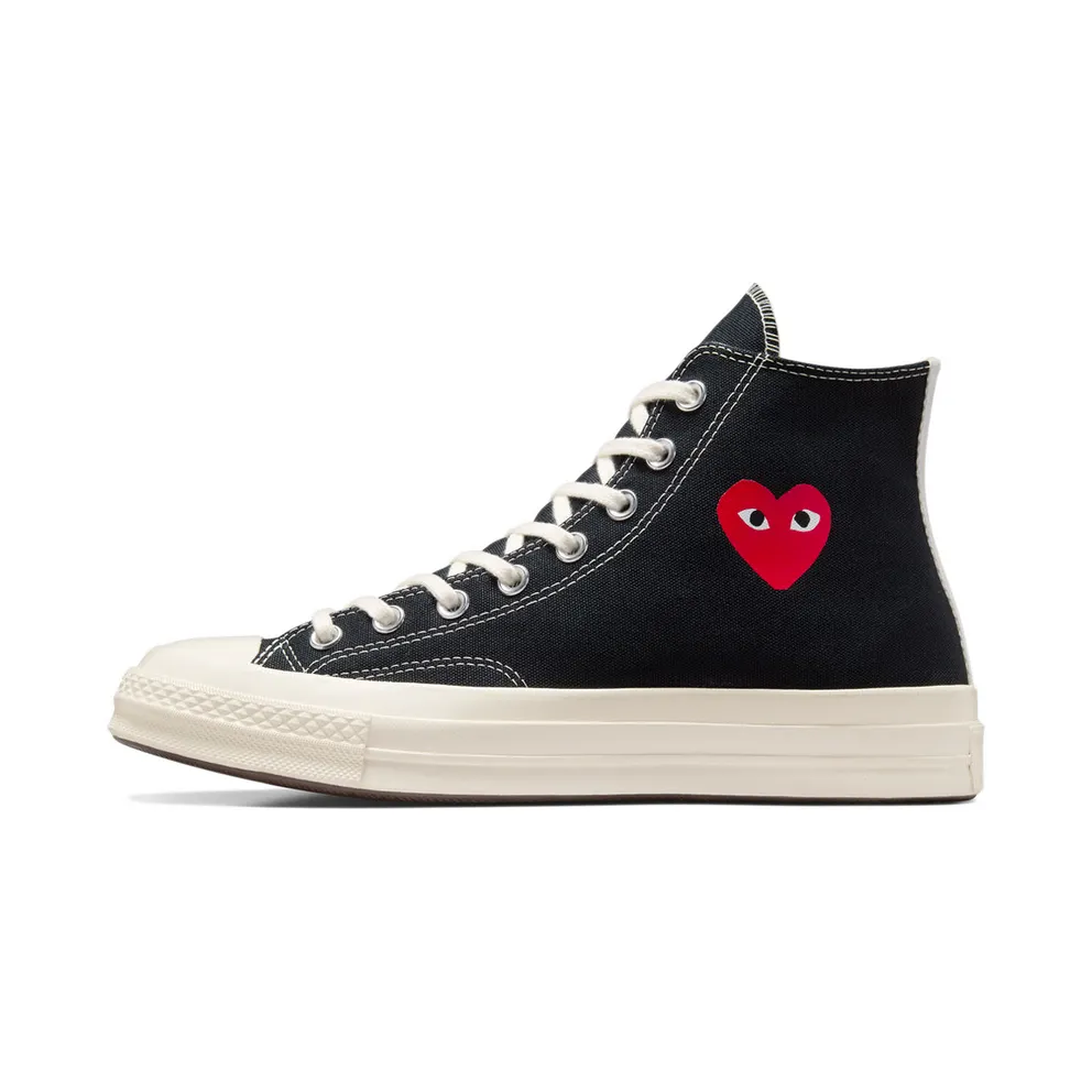 Converse PLAY Comme des Garçons Single Heart Chuck 70 Black/Red/Egret (A08801C)