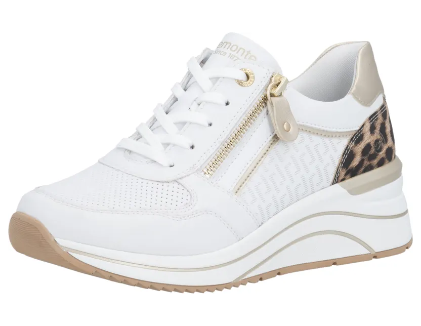Remonte sneaker Ecru / Lichtbruin / Zwart / Wit (D0T1082)