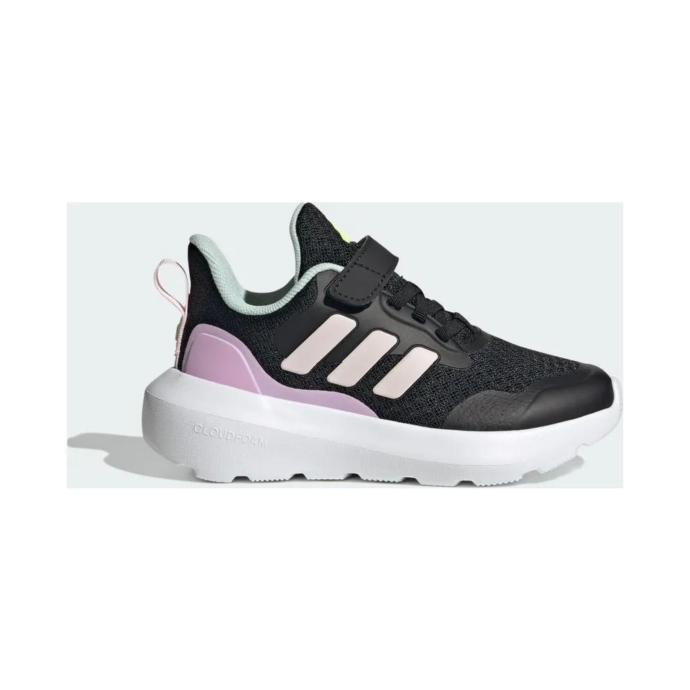 Adidas Fortarun 3 Kids Core Black / Clear Pink / Bliss Lilac (JI2192)