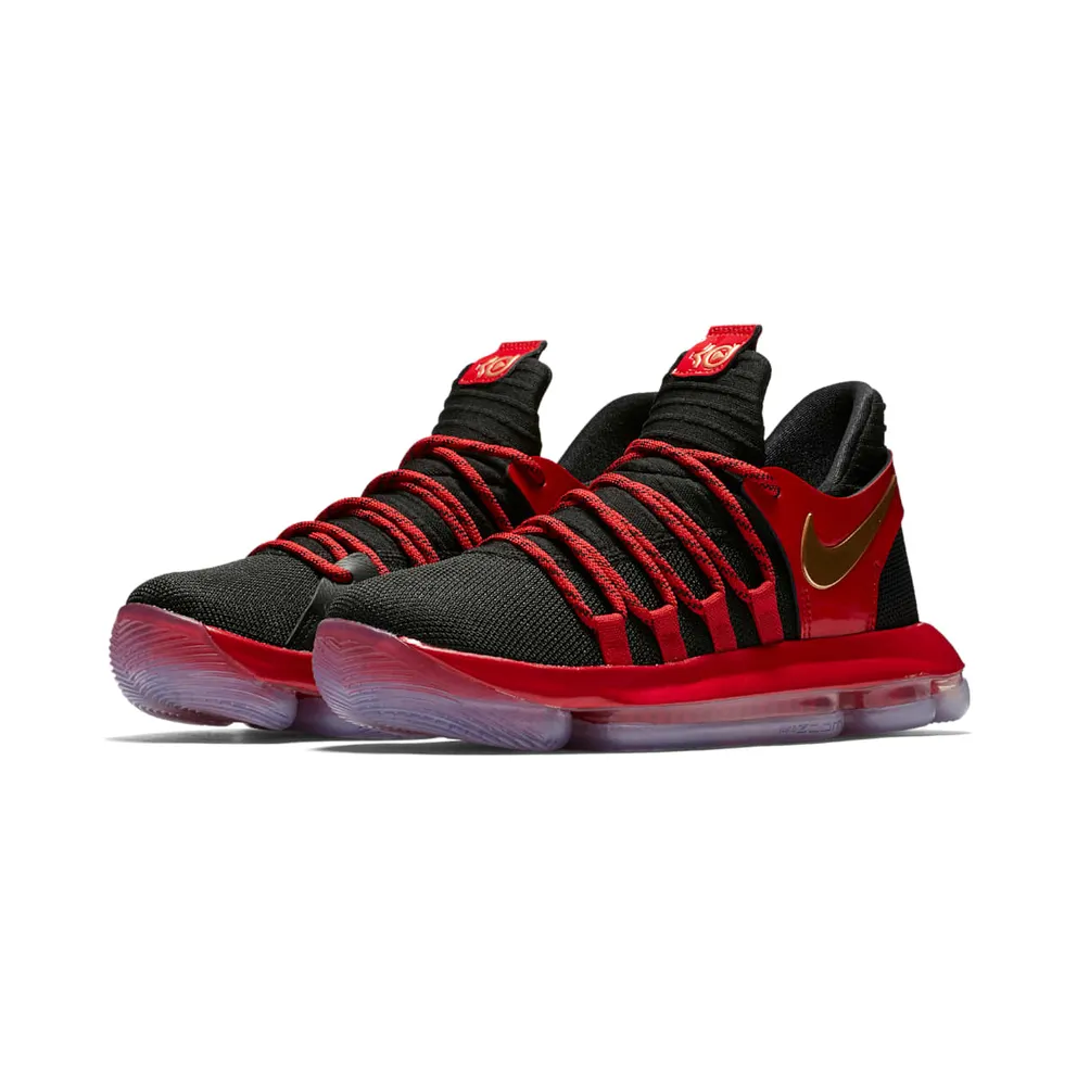 Nike KD 10 Bred (GS) Black/Metallic Gold-University Red-Bright Crimson (AJ7220-076)