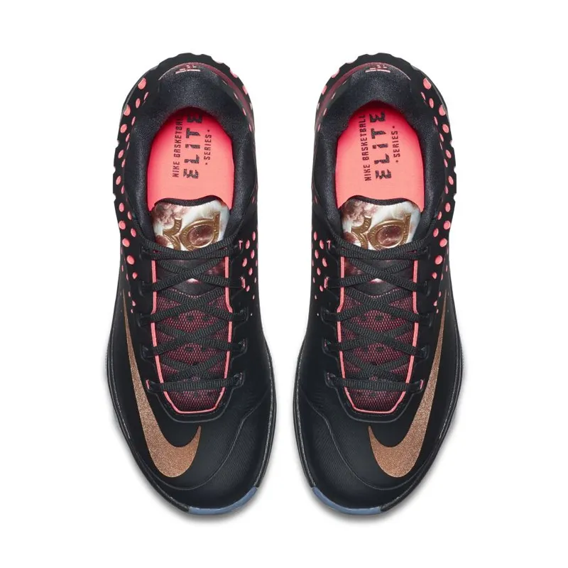Nike KD 7 Elite Rose Gold Black/Metallic Red Bronze-Classic Charcoal (724349-090)
