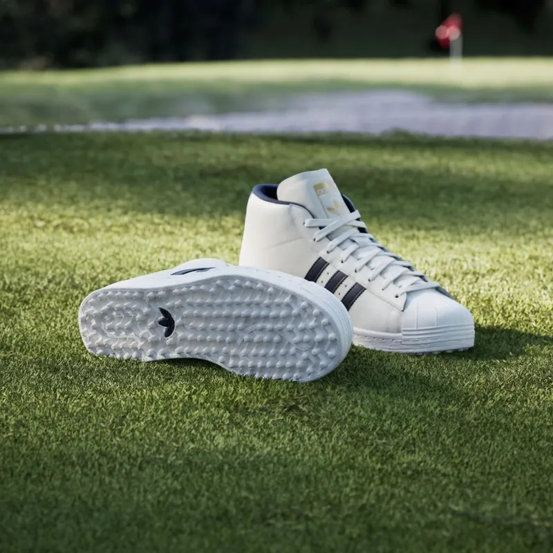 adidas Pro Model Midcut Spikeless Golf Chalk White Night Indigo (JQ7722)