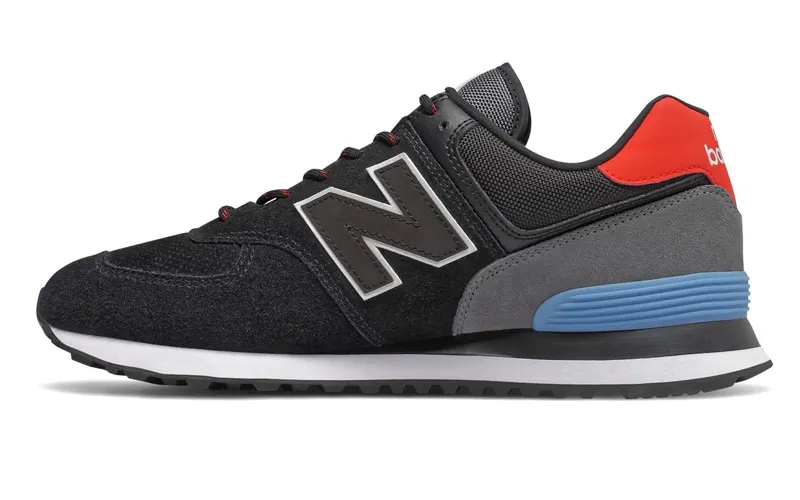 New Balance 574 Black Velocity Red Black/Velocity Red (ML574JHO)