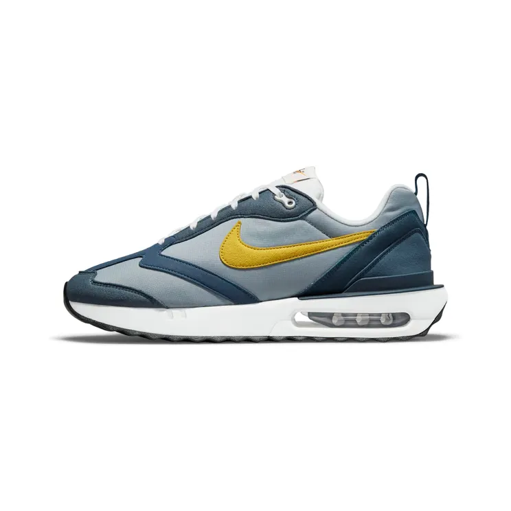Nike Air Max Dawn “Particle Grey / Armoury Navy / Light Bone / Dark Citron” (DJ3624-003)