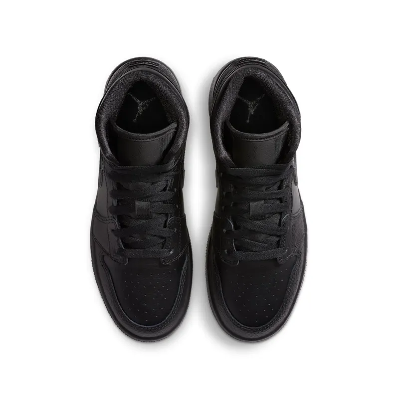 Air Jordan 1 Mid Older Kids’ Black (554725-091)