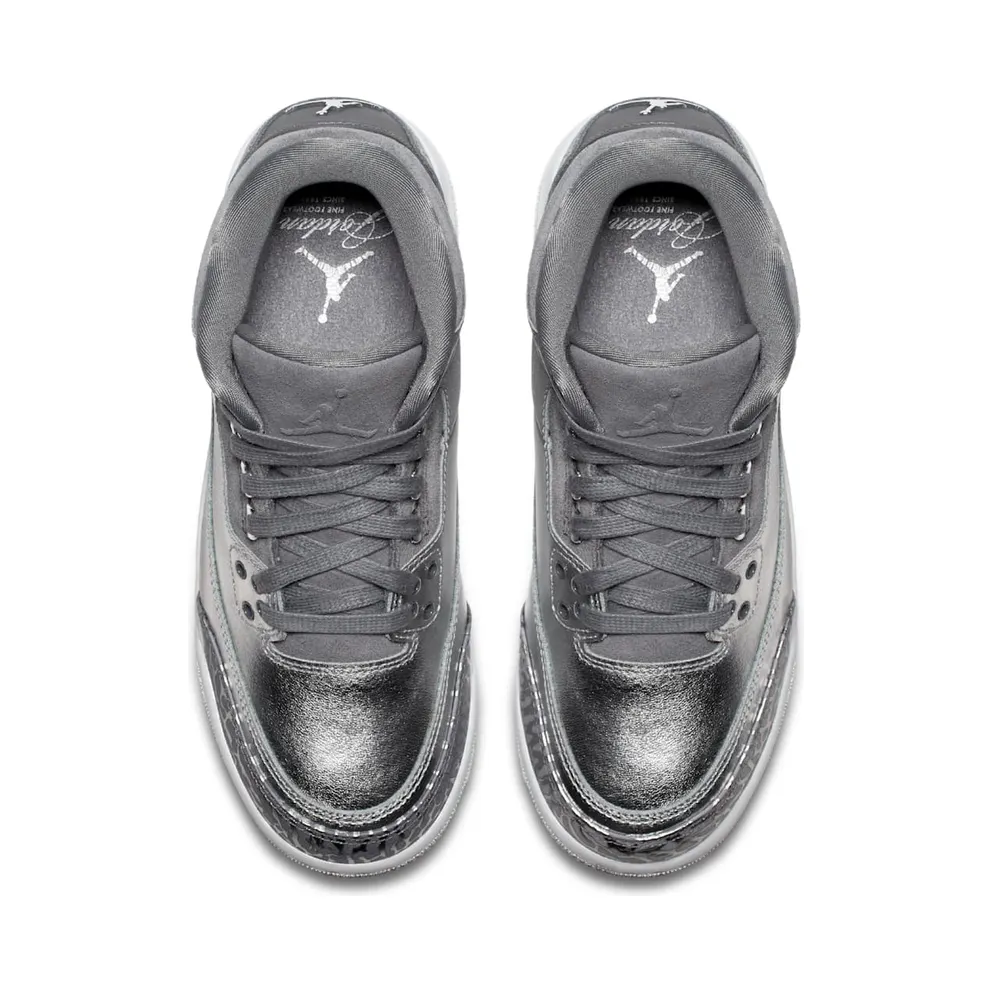 Jordan 3 Retro Premium Heiress Metallic Silver (GS) Metallic Silver/Cool Grey-White (AA1243-020)