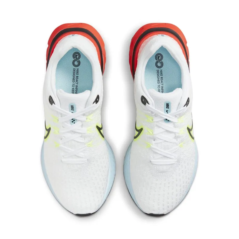 Nike React Infinity Run Flyknit 3 Road Running White (DX3351-100)