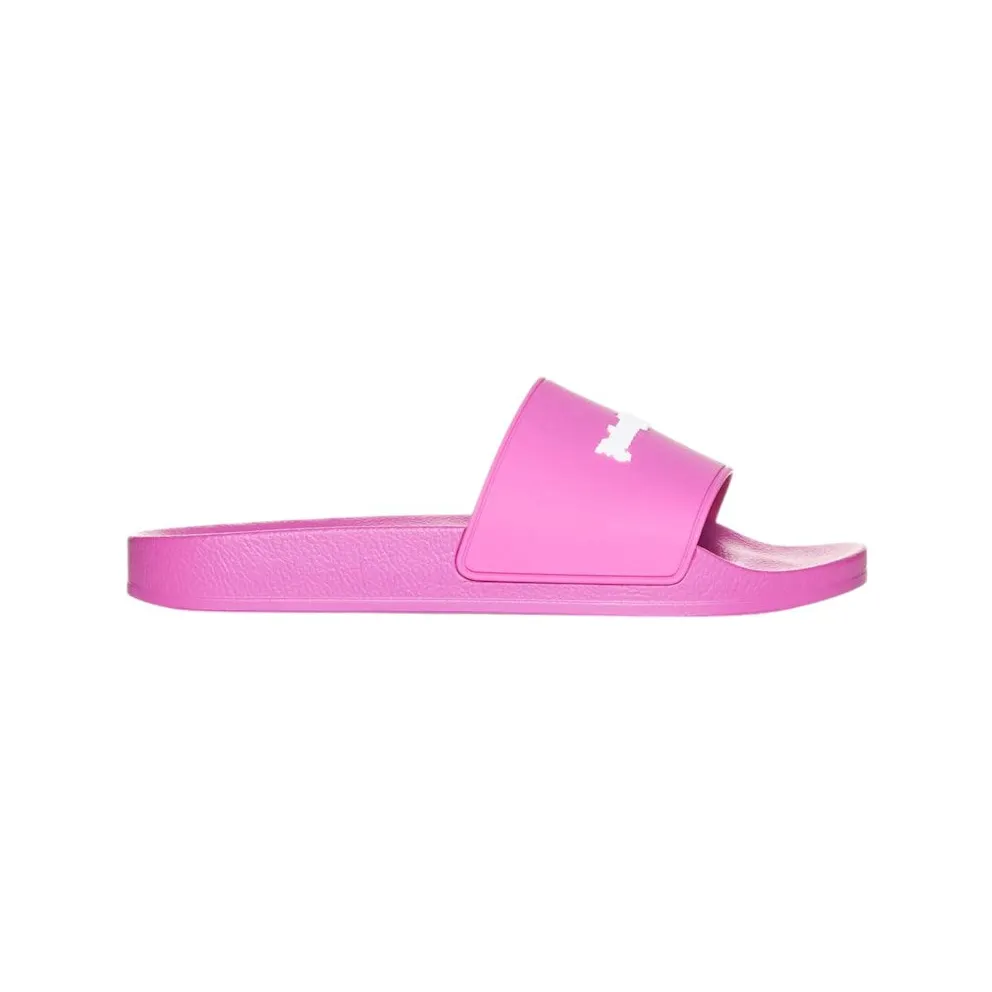 Palm Angels Logo Pool Sliders Pink (PMIC010F23PLA0013201)
