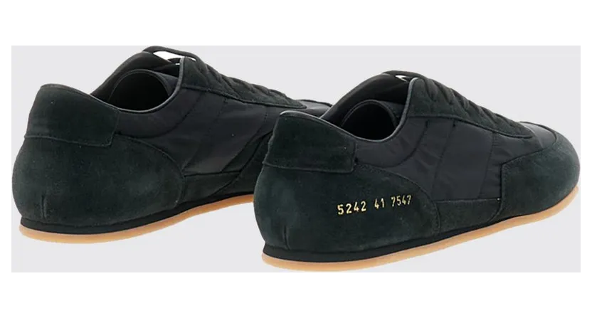 Common projects Minimal Runner Suede and Nylon Sneakers Black (52427547) (2)