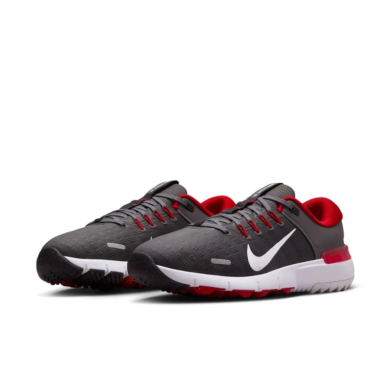 Nike Free Golf Next Nature Iron Grey University Red Smoke Grey White (FN0332-002)