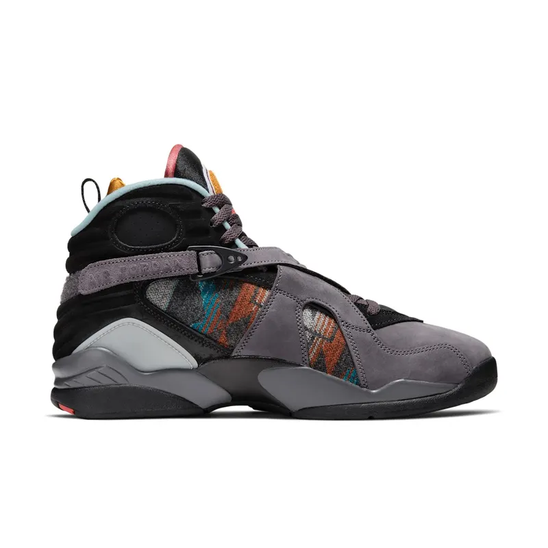 Jordan 8 Retro N7 (2019) Thunder Grey/Light Graphite-Gold Suede-Black (CQ9601-001)