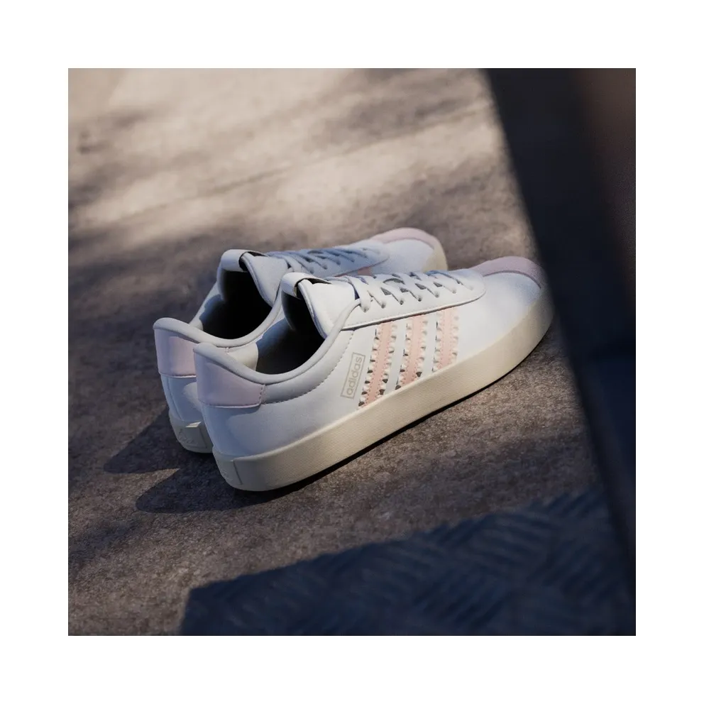 adidas VL Court 3.0 “Core White / Blush Pink / Cyber Metallic” (IH6602)