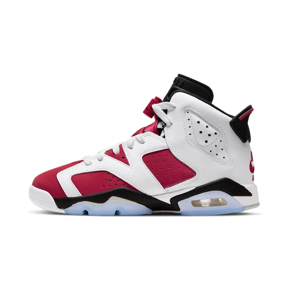 Jordan 6 Retro Carmine 2021 (GS) White/Black-Carmine (384665-106)