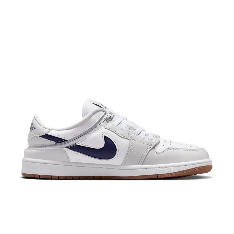 Jordan 1 Low EasyOn White Neutral Grey Gum Midnight Navy (DM1206-146)