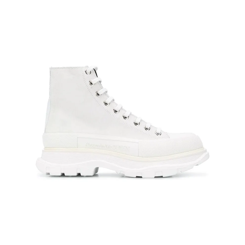 Alexander McQueen Tread Slick Boot Leather White (627206WHBGN)